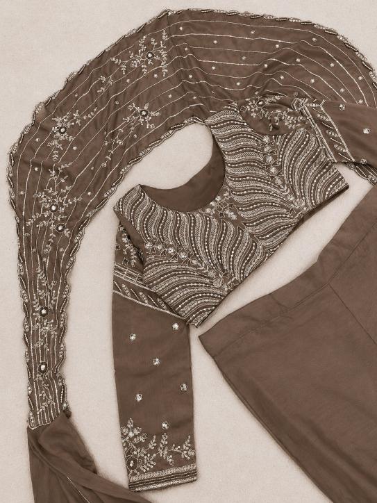 Trending Stylelish BB 73  Chinon Silk gray Lehenga choli wholesale market